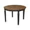International Concepts Round 44 in Round Top Dining Table with 4 Ladderback Chairs, Hickory/Washed Coal, 44 in W, 44 in L K45-144R-C57-4 - alternate 4